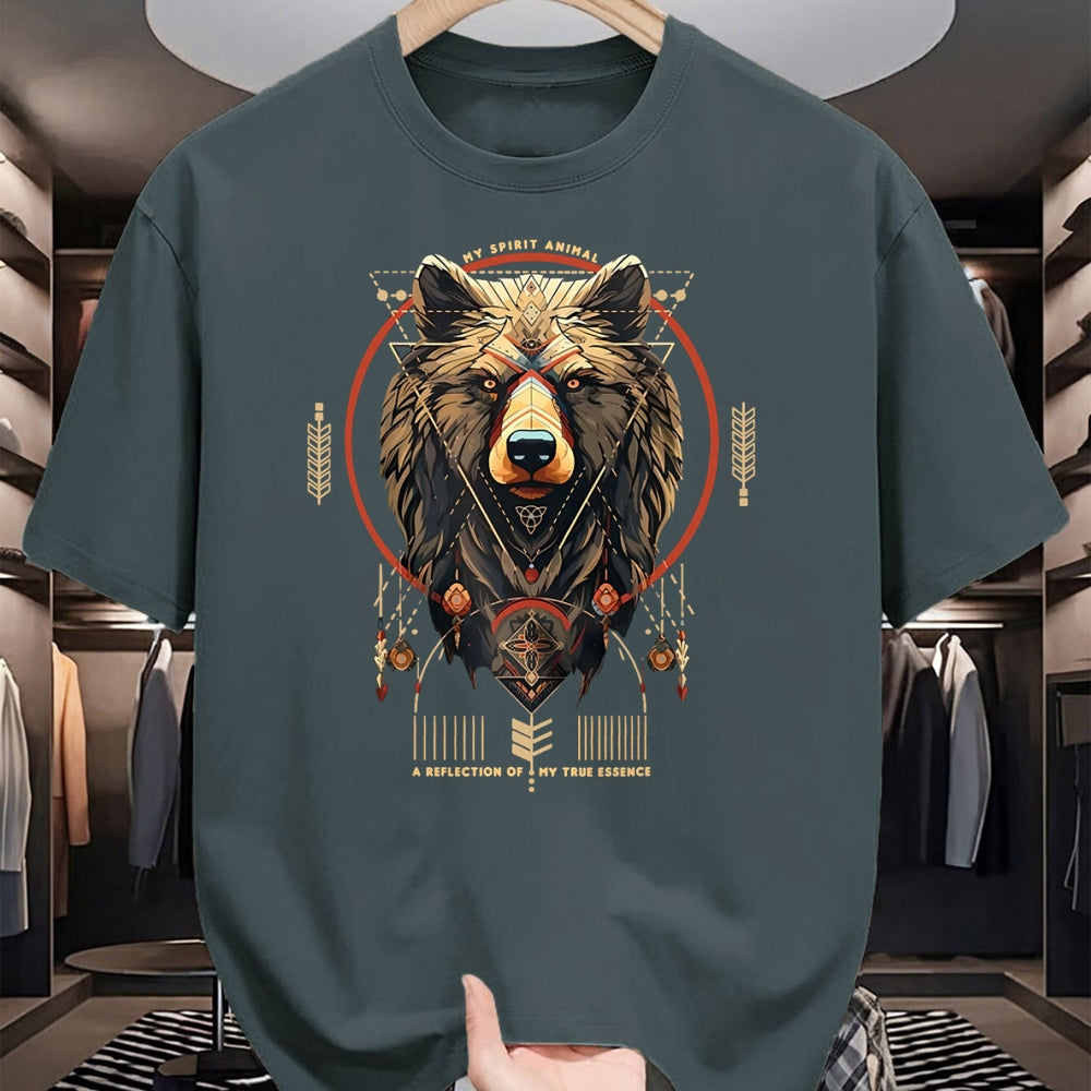 Native American T-Shirts, Vintage Native American Unisex T-Shirt/Hoodie/Sweatshirt HLT00 - Bear Native American Mountain Forest Wildlife Bears Lover
