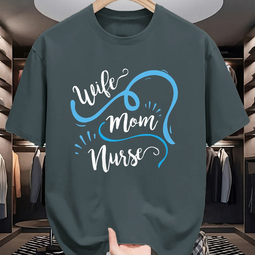 Funny Nurse Shirt, Nurse Unisex T-Shirt/Hoodie/Sweatshirt HLT00 - Wife Mom Nurse T Shirt for Nurses (LPN, BSN, RN, NP) (1)