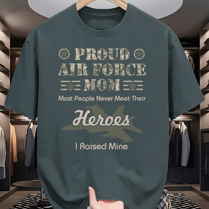 Gift for Mom Shirt, Funny Mom Unisex T-Shirt/Hoodie/Sweatshirt HLT00 - Proud Air Force Mom T-Shirt