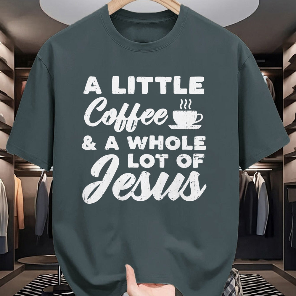 Christian Tee, Christian Faith Unisex T-Shirt/Hoodie/Sweatshirt HLT00 - Little Coffee Jesus God Christ Religious Christian Gift T-Shirt