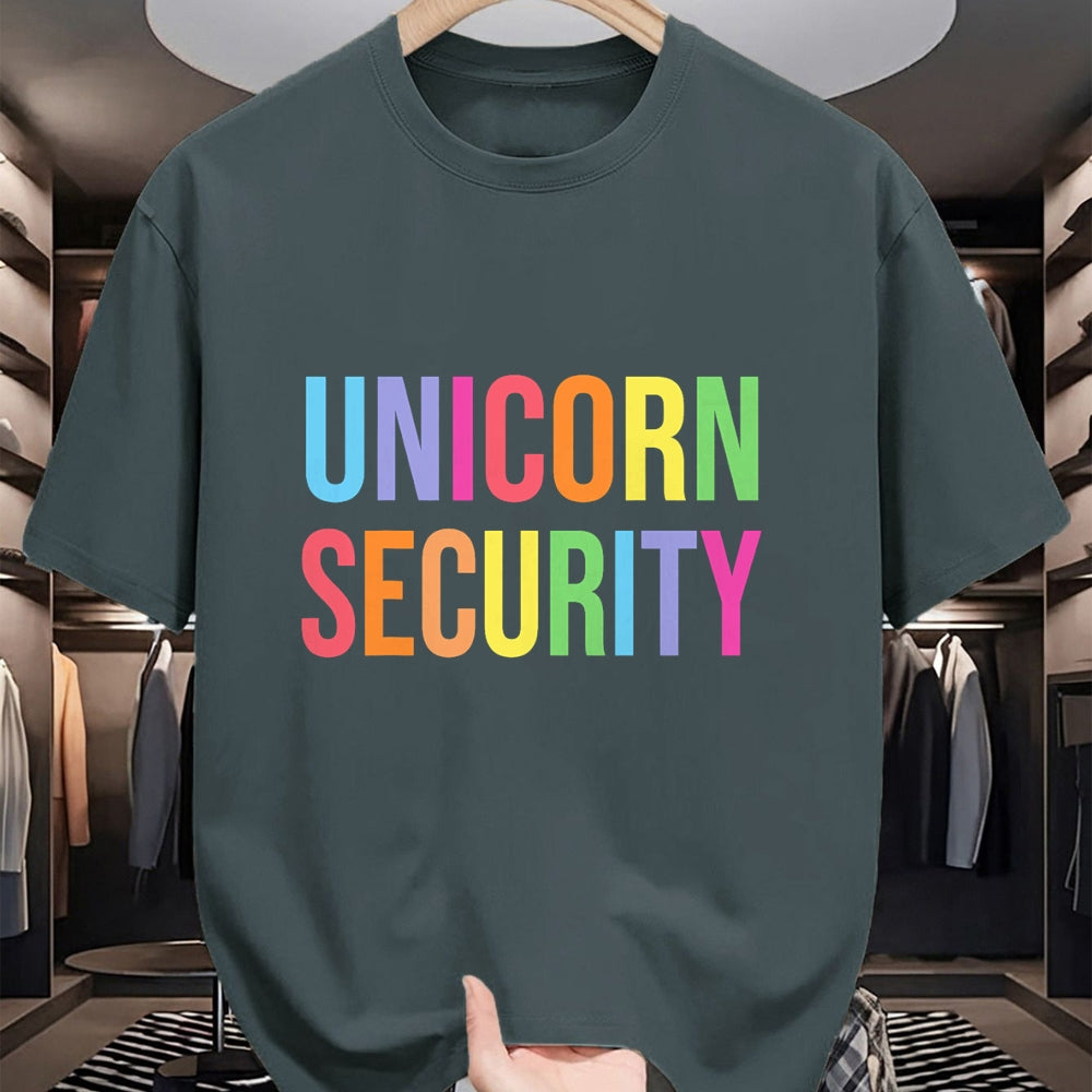 Gift for Mom Shirt, Funny Mom Unisex T-Shirt/Hoodie/Sweatshirt HLT00 - Halloween Dad Mom Daughter Adult Costume, Unicorn Security T-Shirt
