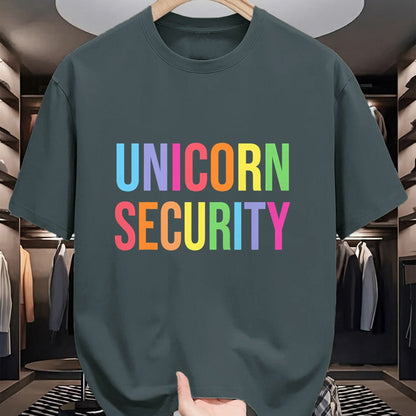 Gift for Mom Shirt, Funny Mom Unisex T-Shirt/Hoodie/Sweatshirt HLT00 - Halloween Dad Mom Daughter Adult Costume, Unicorn Security T-Shirt