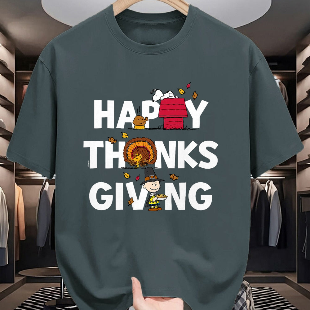 Best Thanksgiving Family Shirt , Funny Thanksgiving UnisexT-Shirt/Hoodie/Sweatshirt HLT00 - Peanuts - Happy Thanksgiving Icons T-Shirt