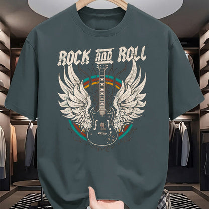 Guitar Lover Shirt, Funny Guitar UnisexT-Shirt/Hoodie/Sweatshirt HLT00 - Rock and Roll Guitar Vintage Rock Music T-Shirt, Men, Black, Large