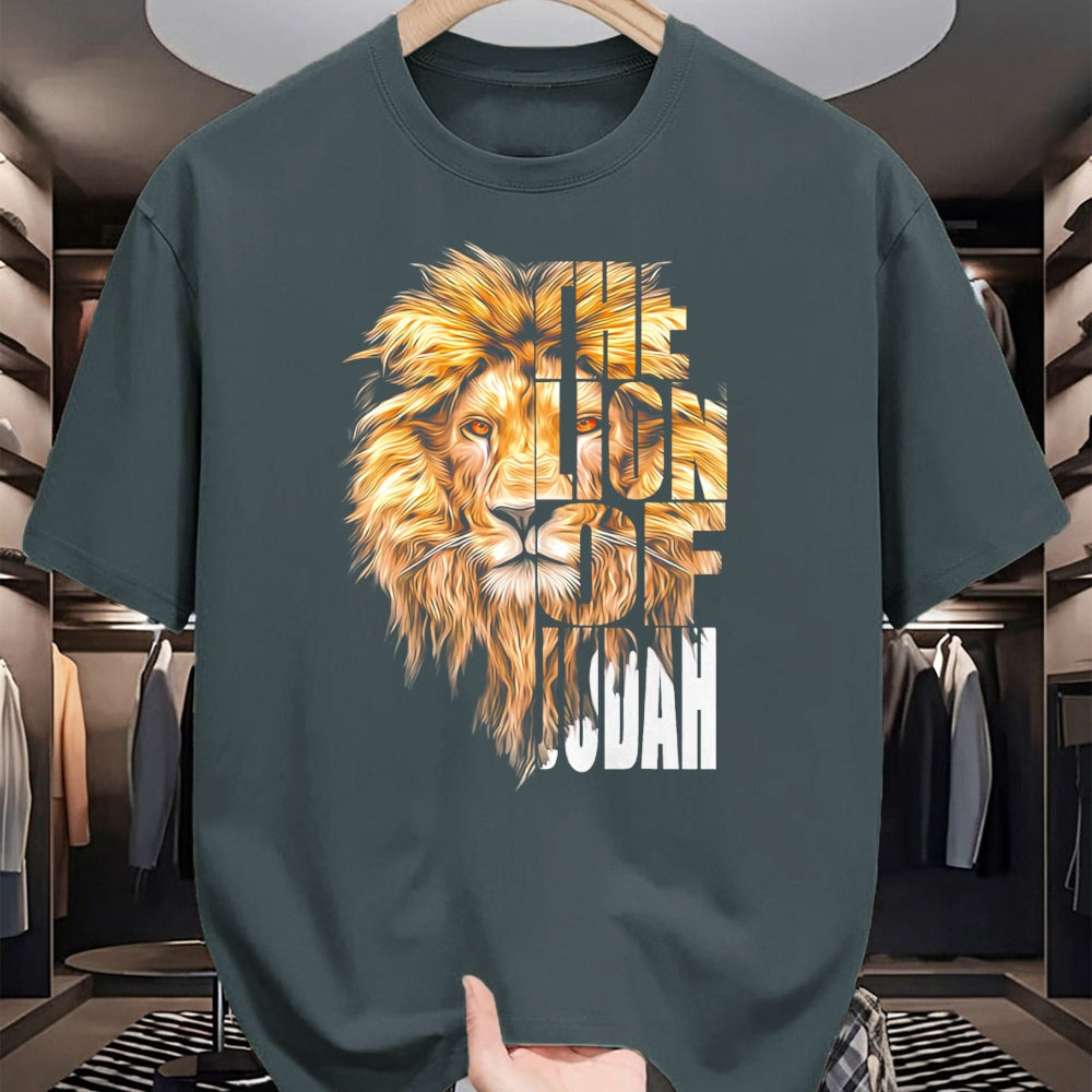 Christian Tee, Christian Faith Unisex T-Shirt/Hoodie/Sweatshirt HLT00 - Jesus Lion of Judah Christian Gift for Men Women T-Shirt