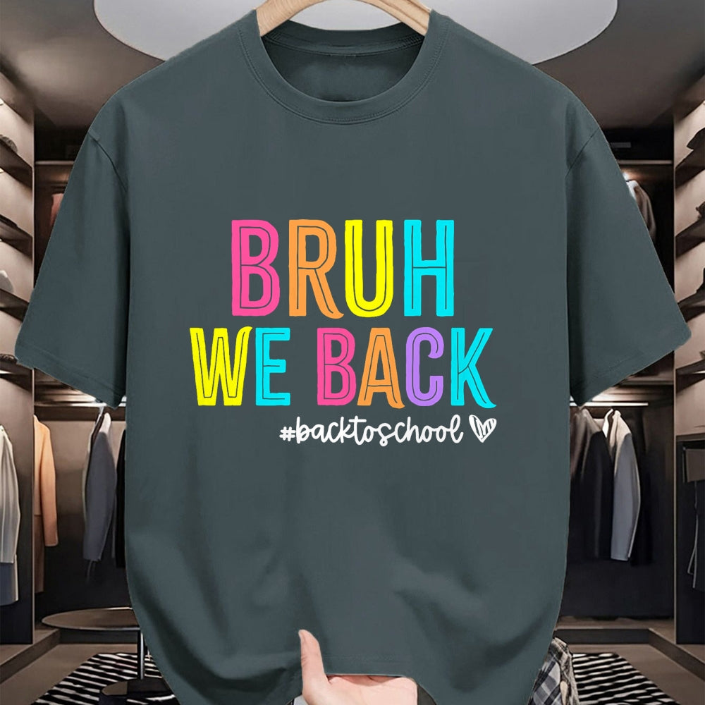 Best Student Shirt, Funny Back To School UnisexT-Shirt/Hoodie/Sweatshirt HLT00 - Bruh We Back Teachers Retro Back To School Boys Girls Kids T-Shirt (1)
