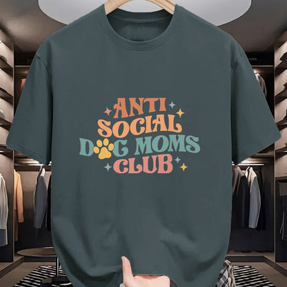 Dog Love Shirt, Dog Lover Gift T-Shirt/Hoodie/Sweatshirt HLT00 - Anti Social Dog Mom Club, Proud Puppy Mama Gift Mothers Day T-Shirt