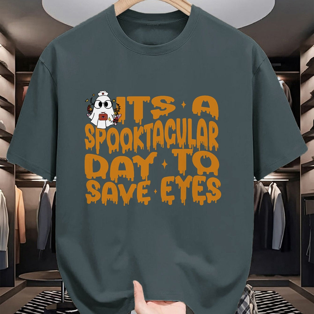 Best Doctor Shirt, Funny Doctor UnisexT-Shirt/Hoodie/Sweatshirt HLT00 - It's A Spooktacular Day to Save Eyes Halloween Eye Doctor T-Shirt
