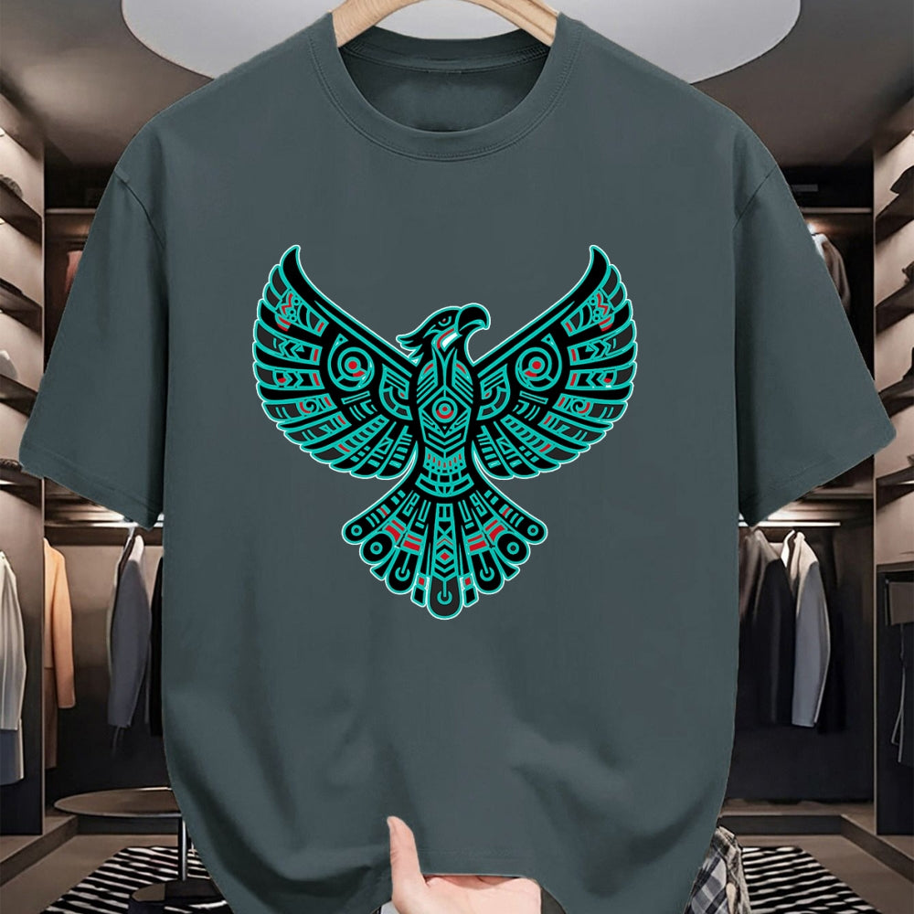 Native American T-Shirts, Vintage Native American Unisex T-Shirt/Hoodie/Sweatshirt HLT00 - Thunderbird Native American Tribal Art (3)