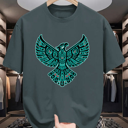 Native American T-Shirts, Vintage Native American Unisex T-Shirt/Hoodie/Sweatshirt HLT00 - Thunderbird Native American Tribal Art (3)