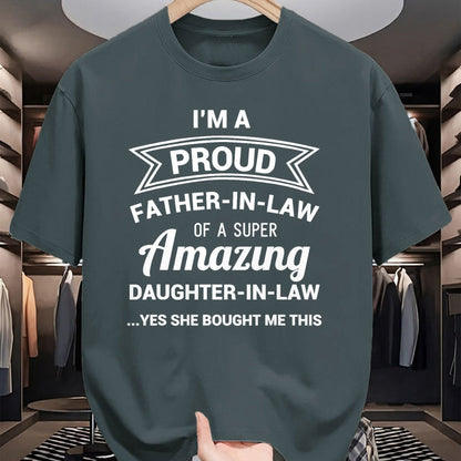 Gift for Dad Shirt, Funny Dad Unisex T-Shirt/Hoodie/Sweatshirt HLT00 – Funny Proud Father in Law Shirt Dad Fathers Day Gift Ideas T-Shirt