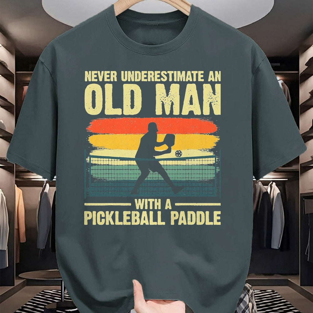 Funny Pickleball Shirt, Pickleball Lover Unisex T-Shirt/Hoodie/Sweatshirt HLT00 - Cool Pickleball Design for Men Grandpa Pickleball Player T-Shirt, Men, Black, X-Large