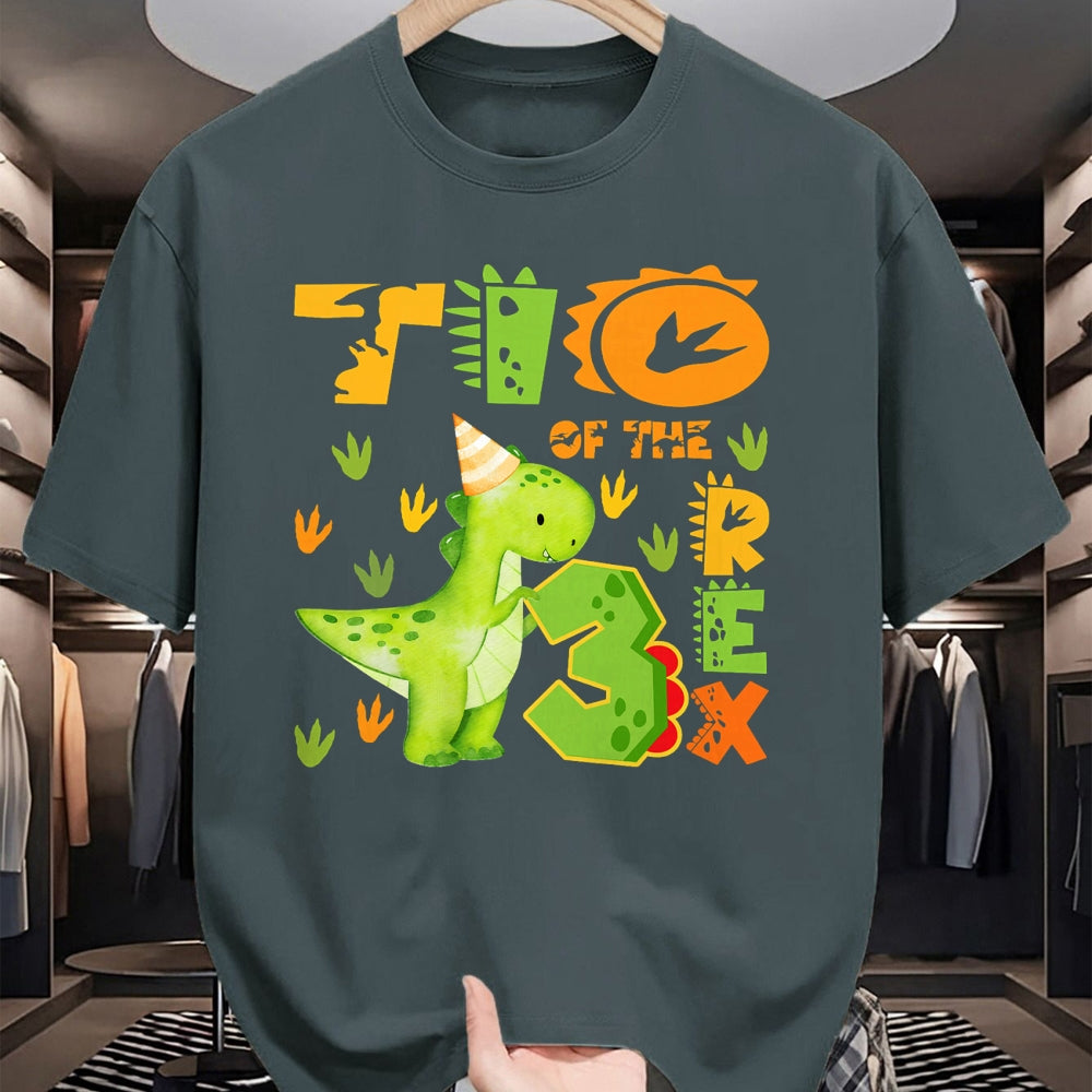 Best Dinosaur Lover Shirt, Funny Dinosaur UnisexT-Shirt/Hoodie/Sweatshirt HLT00 - TIO of The Three Rex 3rd Birthday Boy Dinosaur T-Rex T-Shirt