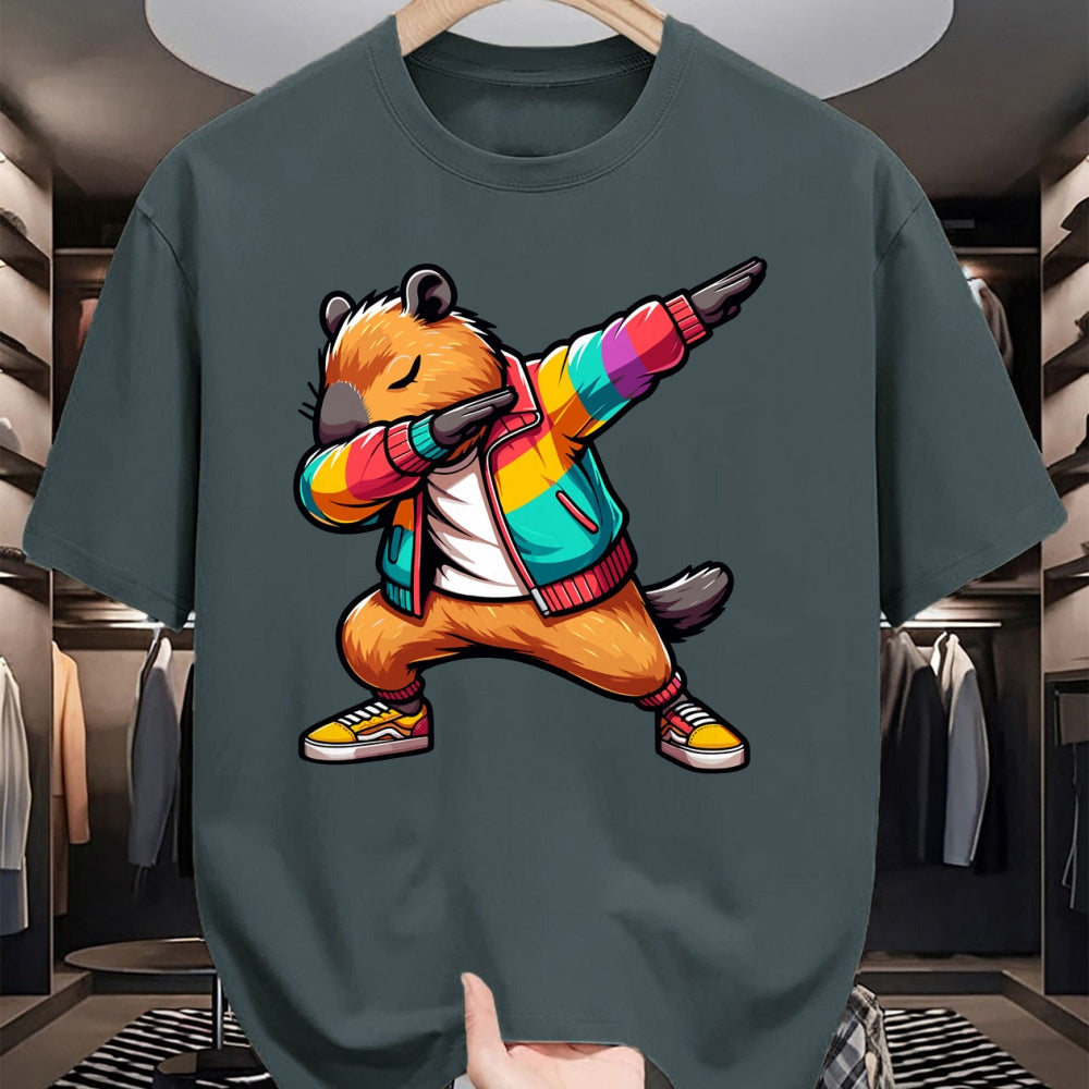 Cute Capybara Shirt, Funny Capybara Unisex T-Shirt/Hoodie/Sweatshirt HLT00 - Funny Capybara Dabbing Tee, Shirt For Women Men Kids Long Sleeve T-Shirt