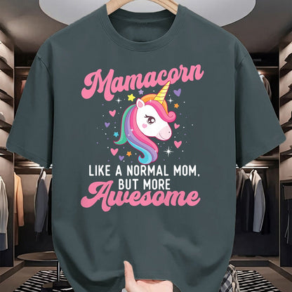 Gift for Mom Shirt, Funny Mom Unisex T-Shirt/Hoodie/Sweatshirt HLT00 - Mamacorn Like A Normal Mom But More Awesome - Unicorn Mother T-Shirt
