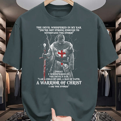 Christian Tee, Christian Faith Unisex T-Shirt/Hoodie/Sweatshirt HLT00 -  A Warrior of christ Tshirt T-Shirt