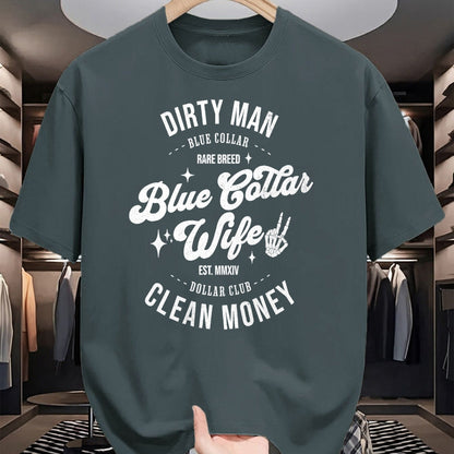 Best Wife Shirt, Wife and Husband Unisex T-Shirt/Hoodie/Sweatshirt HLT00 - Gift for wife T shirt, spoiled wife   Funny Blue Collar Wives Club Spoiled Wife Mothers Day T-Shirt