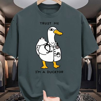 Best Doctor Shirt, Funny Doctor UnisexT-Shirt/Hoodie/Sweatshirt HLT00 - Trust Me Funny I_m A Ducktor - Doctor Sayings T-Shirt