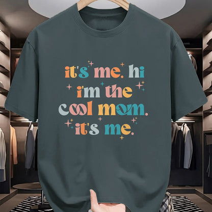 Gift for Mom Shirt, Funny Mom Unisex T-Shirt/Hoodie/Sweatshirt HLT00 - It's Me Hi I'm The Cool Mom It's Me Mothers Day Groovy T-Shirt