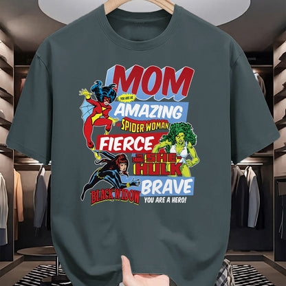 Gift for Mom Shirt, Funny Mom Unisex T-Shirt/Hoodie/Sweatshirt HLT00 - Marvel Vintage Retro Amazing Mom Graphic T-Shirt T-Shirt