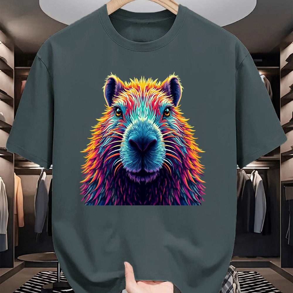 Cute Capybara Shirt, Funny Capybara Unisex T-Shirt/Hoodie/Sweatshirt HLT00 - Funny Colorful Capybara Long Sleeve T-Shirt