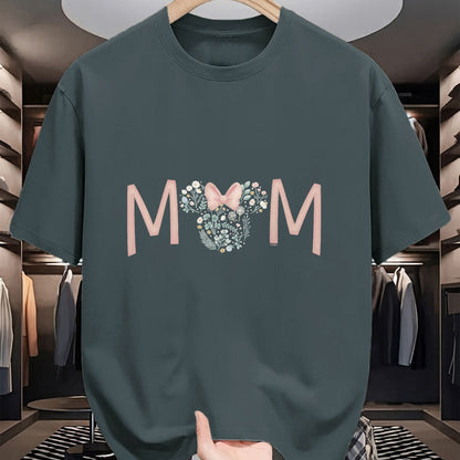 Gift for Mom Shirt, Funny Mom Unisex T-Shirt/Hoodie/Sweatshirt HLT00 - Disney Minnie Mouse Spring Florals Mom T-Shirt