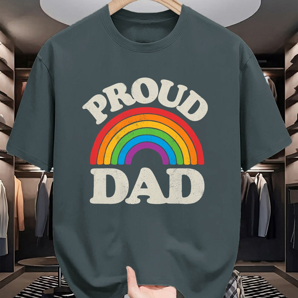 Gift for Dad Shirt, Funny Dad Unisex T-Shirt/Hoodie/Sweatshirt HLT00 – LGBTQ Proud Dad Gay Pride LGBT Ally Rainbow Father_s Day T-Shirt