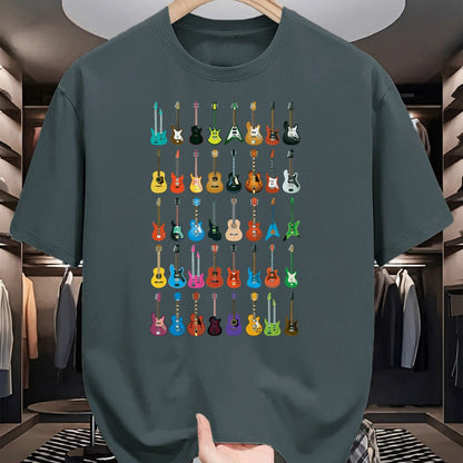 Guitar Lover Shirt, Funny Guitar UnisexT-Shirt/Hoodie/Sweatshirt HLT00 - Love Guitar Different Guitars Music Lover Funny Gift T-Shirt Small
