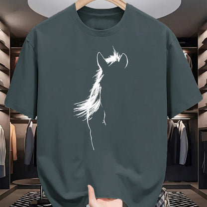 Best Horse Lover Shirt , Funny Horse UnisexT-Shirt/Hoodie/Sweatshirt HLT00 - Horse Head Silhouette Equestrian Horse Lover T-Shirt