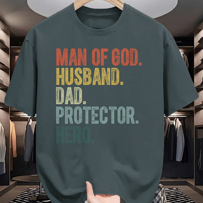 Best Wife Shirt, Wife and Husband Unisex T-Shirt/Hoodie/Sweatshirt HLT00 - Man of God Husband Dad Protector Hero Father's Day Men T-Shirt