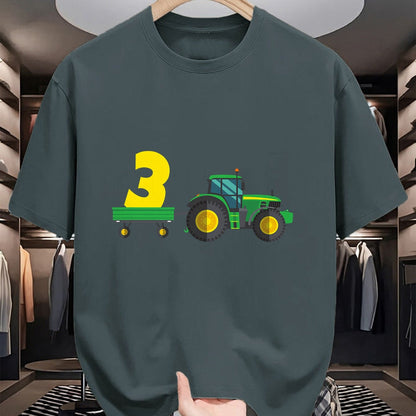Best Farmer Life Shirt, Funny Farmer UnisexT-Shirt/Hoodie/Sweatshirt HLT00 - Kids Farm 3 years old 3rd birthday tractor T-Shirt