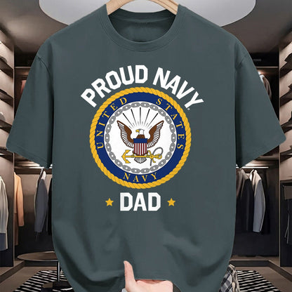 Gift for Dad Shirt, Funny Dad Unisex T-Shirt/Hoodie/Sweatshirt HLT00 – \United States Navy Father_s Day Proud Navy Dad Collegiate T-Shirt