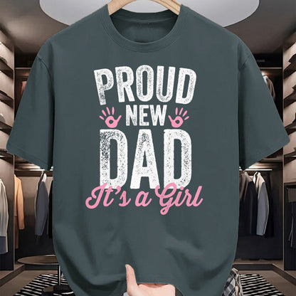 Gift for Dad Shirt, Funny Dad Unisex T-Shirt/Hoodie/Sweatshirt HLT00 – Proud New Dad It_s A Girl Gifts Father to be Soon to be Dad T-Shirt
