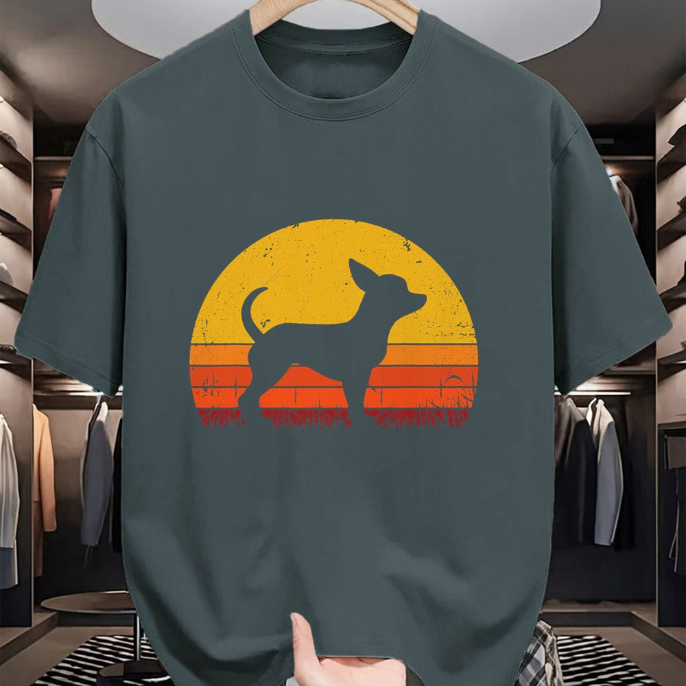 Dog Love Shirt, Dog Lover Gift T-Shirt/Hoodie/Sweatshirt HLT00 - Retro Chihuahua Men Women Dog Mom Dad Chihuahua T-Shirt