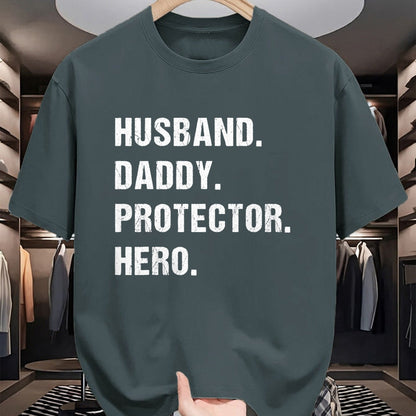 Best Wife Shirt, Wife and Husband Unisex T-Shirt/Hoodie/Sweatshirt HLT00 - Husband Daddy Protector Hero Fathers Day Gift For Dad Wife T-Shirt