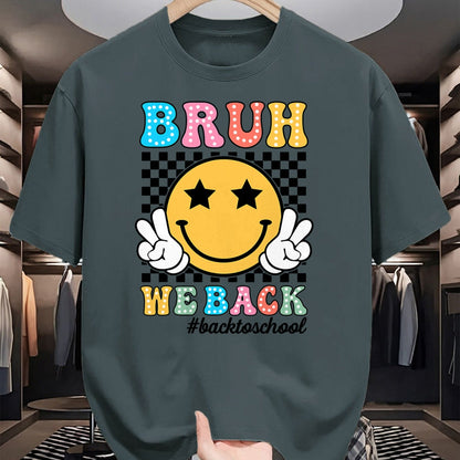 Best Student Shirt, Funny Back To School UnisexT-Shirt/Hoodie/Sweatshirt HLT00 - Bruh We Back Teachers Retro Back to School Boys Girls Kids T-Shirt