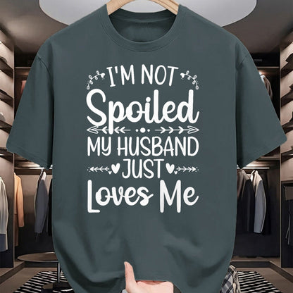Best Wife Shirt, Wife and Husband Unisex T-Shirt/Hoodie/Sweatshirt HLT00 - Gift for wife T shirt, spoiled wife   Funny Spoiled Wife Art For Women Girls Husband Spoiled Wife Pr (1)