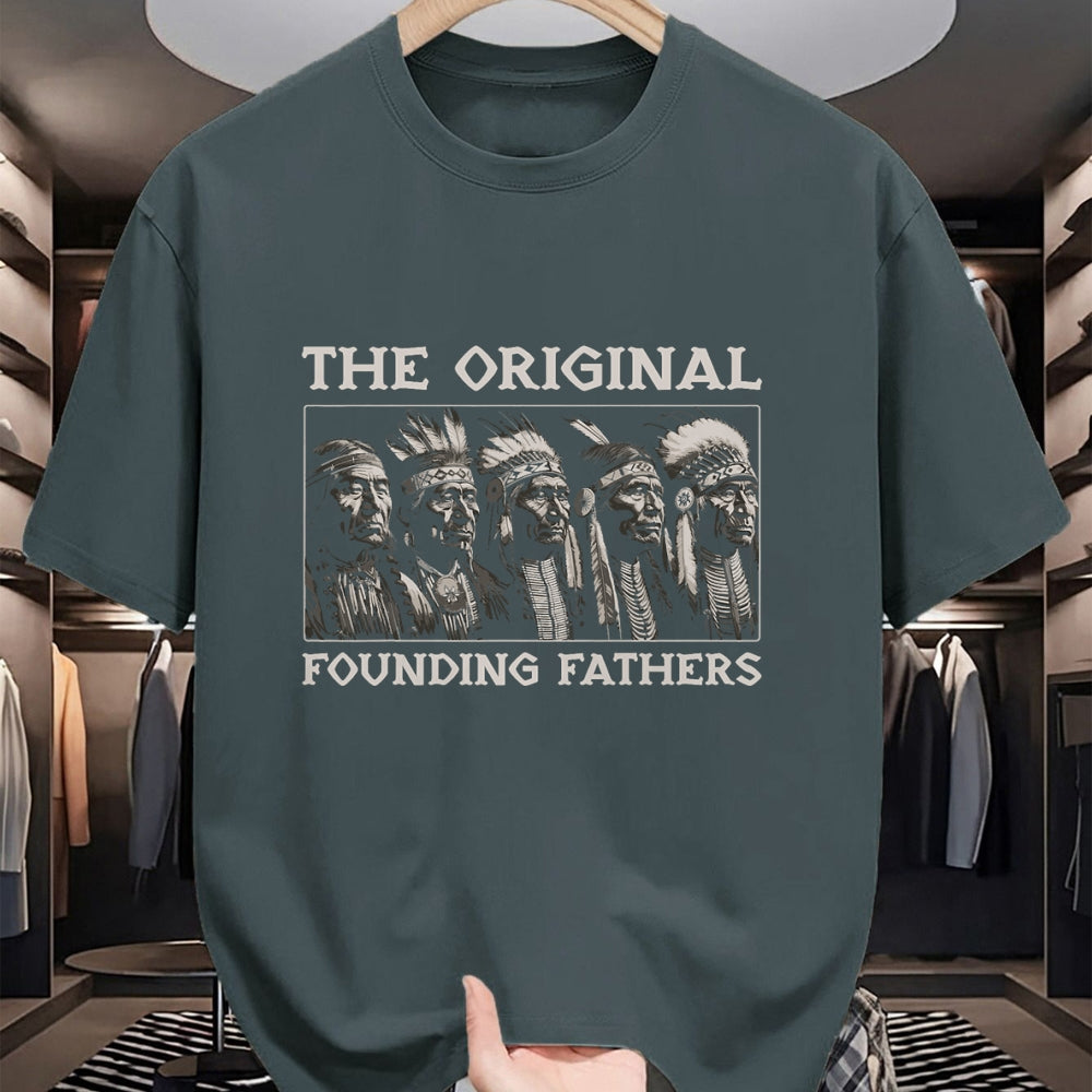 Native American T-Shirts, Vintage Native American Unisex T-Shirt/Hoodie/Sweatshirt HLT00 - The Original Founding Fathers Vintage Native American Indian (1)