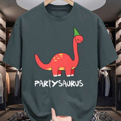 Best Dinosaur Lover Shirt, Funny Dinosaur UnisexT-Shirt/Hoodie/Sweatshirt HLT00 - Partysaurus dinosaur with party hat will party celebrations T-Shirt