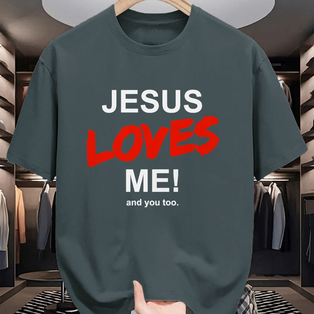 Christian Tee, Christian Faith Unisex T-Shirt/Hoodie/Sweatshirt HLT00 - Jesus Loves Me - And You Too For Faith Christian Religion T-Shirt