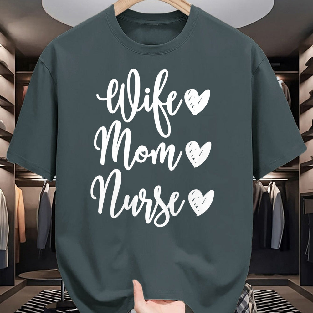 Funny Nurse Shirt, Nurse Unisex T-Shirt/Hoodie/Sweatshirt HLT00 - Mom Wife Nurse T-shirt Funny Gift for RN nurse T-Shirt
