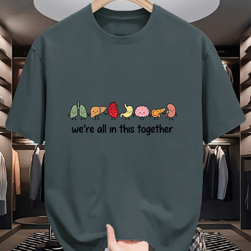 Best Doctor Shirt, Funny Doctor UnisexT-Shirt/Hoodie/Sweatshirt HLT00 - We're All in This Together Cute Anatomy Organs Nurse T-Shirt