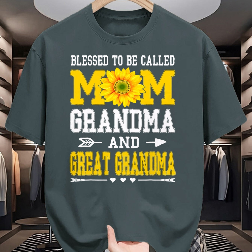Best Grandma Shirt, Proud Grandma Unisex T-Shirt/Hoodie/Sweatshirt HLT00 - Blessed To Be Called Mom Grandma Great Grandma Mother's Day T-Shirt