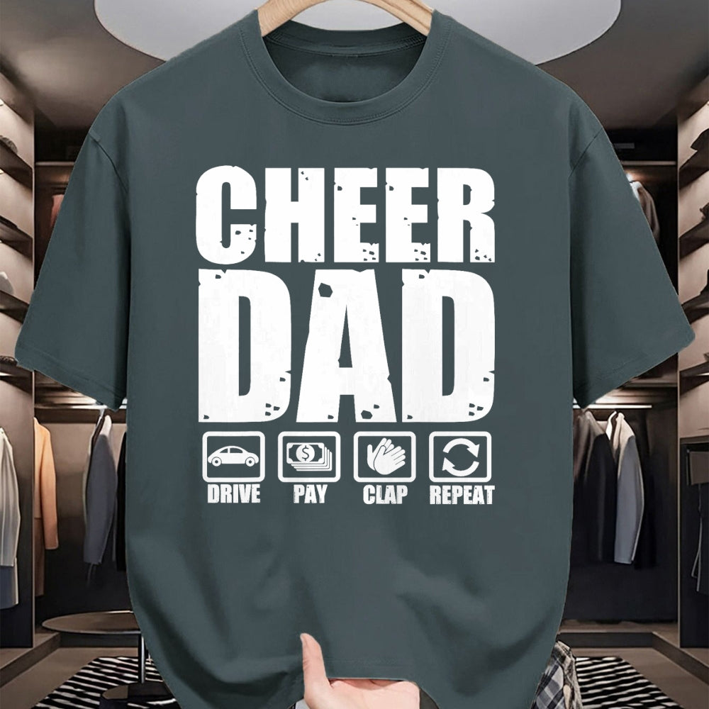 Gift for Dad Shirt, Funny Dad Unisex T-Shirt/Hoodie/Sweatshirt HLT00 – Funny Cheer Dad Proud Cheerleader Father Humor Fathers Day T-Shirt