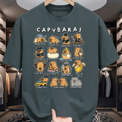 Cute Capybara Shirt, Funny Capybara Unisex T-Shirt/Hoodie/Sweatshirt HLT00 - Cute Capybaras Puns Funny Rodent Meme Animal Lover Humor T-Shirt