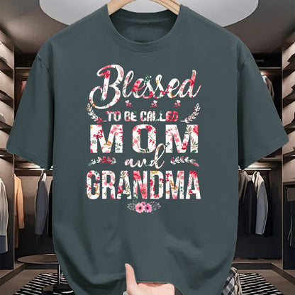 Gift for Mom Shirt, Funny Mom Unisex T-Shirt/Hoodie/Sweatshirt HLT00 - Blessed To Be Called Mom And Grandma Floral Mother_s Day T-Shirt