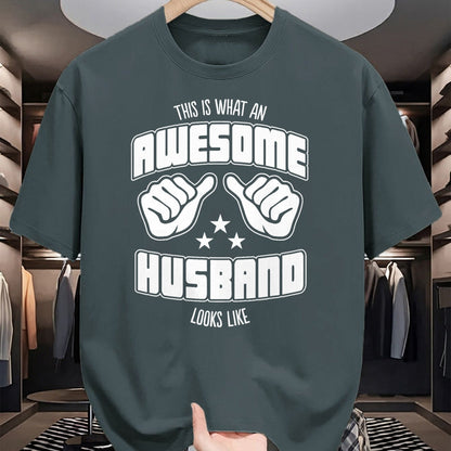 Best Wife Shirt, Wife and Husband Unisex T-Shirt/Hoodie/Sweatshirt HLT00 - This is What an Awesome Husband Looks Like T-Shirt Men Tee