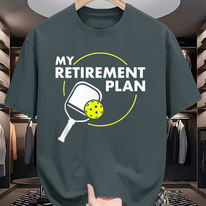 Funny Pickleball Shirt, Pickleball Lover Unisex T-Shirt/Hoodie/Sweatshirt HLT00 - My Retirement Plan Funny Pickleball Slogan T-Shirt, Women, Red, X-Large