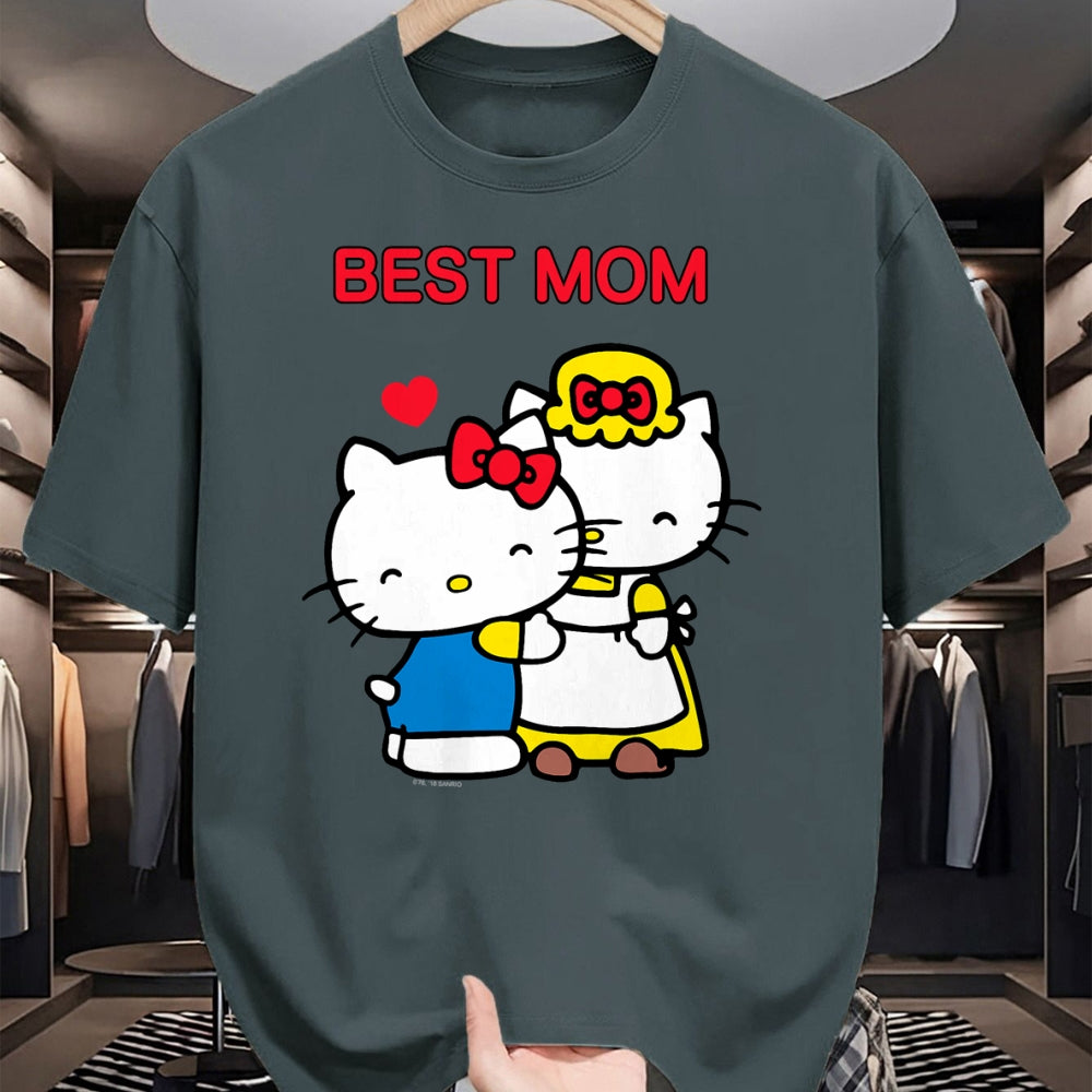 Gift for Mom Shirt, Funny Mom Unisex T-Shirt/Hoodie/Sweatshirt HLT00 - Hello Kitty Mother's Day Best Mom Tee Shirt T-Shirt