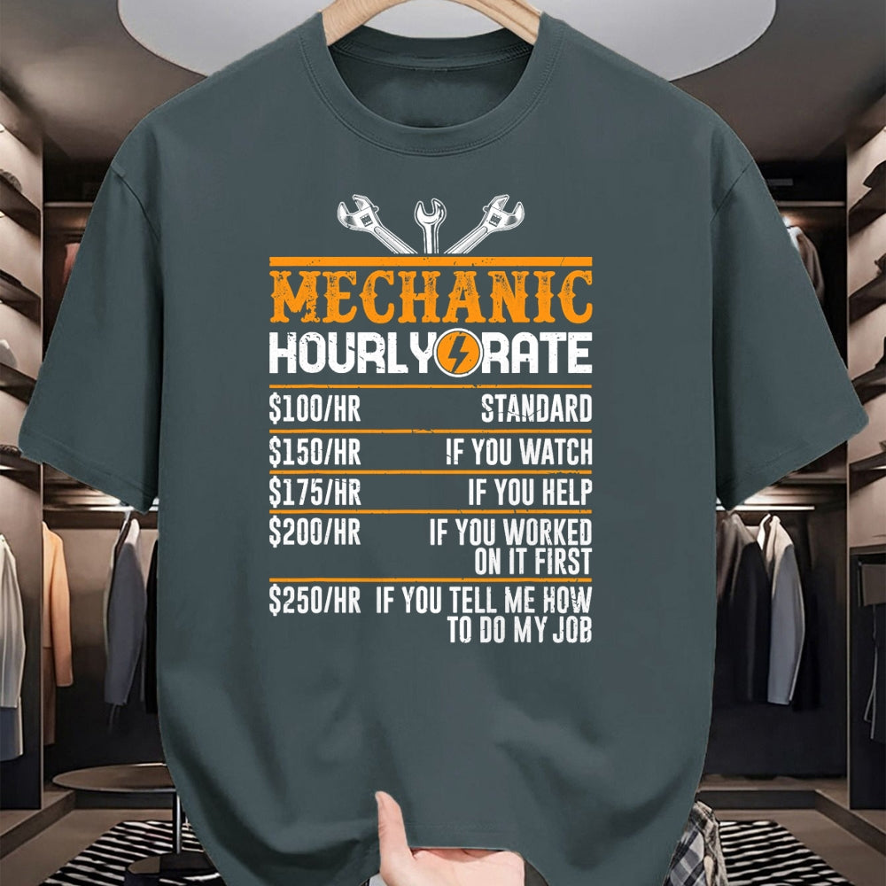 Best Mechanic Life Shirt, Funny Mechanic UnisexT-Shirt/Hoodie/Sweatshirt HLT00 - Best Mechanic Gifts Hourly Rate Mechanics Tees Men's Funny Mechanic T-Shirt Black Small